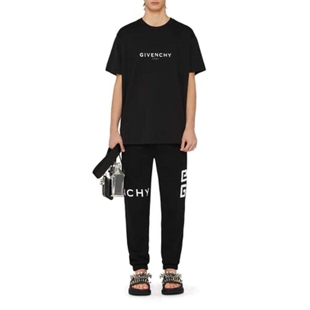 Givenchy Logo Printed Oversized Fit T Shirt BM71533Y6B-001