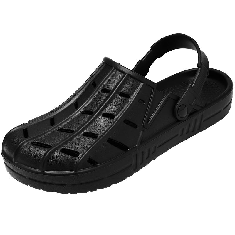 

Модная обувь для мужчин. Тапочки для мужчин. Сандалии. Мягкая и удобная обувь на платформе. Износостойкая. Для использования в помещении и на улице. Нескользящая. Унисекс. 50 чёрный