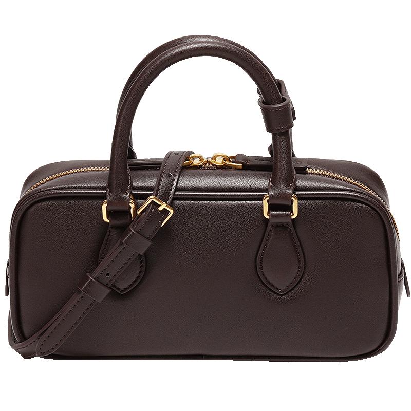 

Belle Soft Toast Suede-Effect Leather Crossbody Bag One Size