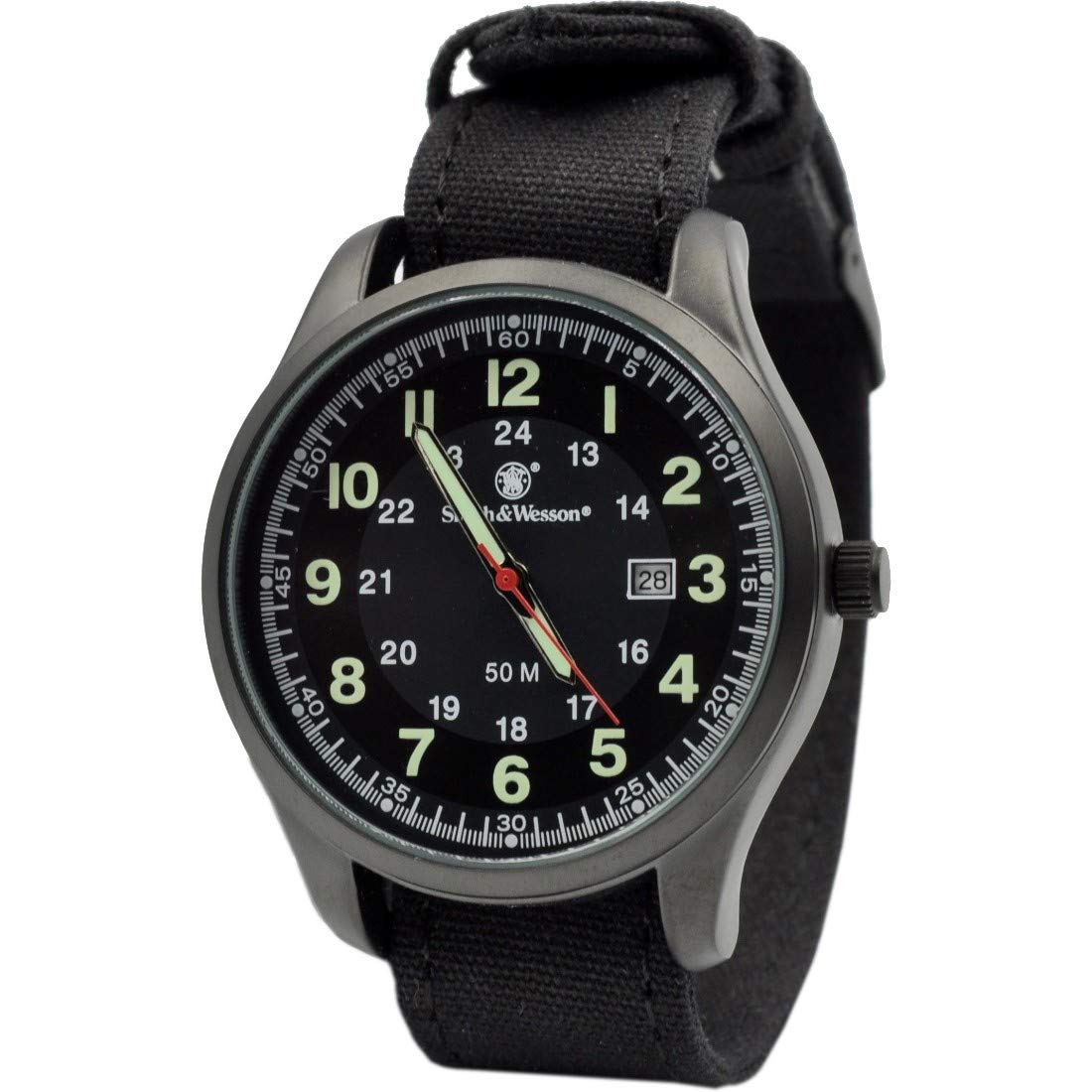Военные часы Smith & Wesson CADET WATCH ЧЕРНЫЙ/ЗЕЛЕНЫЙ SWW-369-GR (Параллельный импорт)