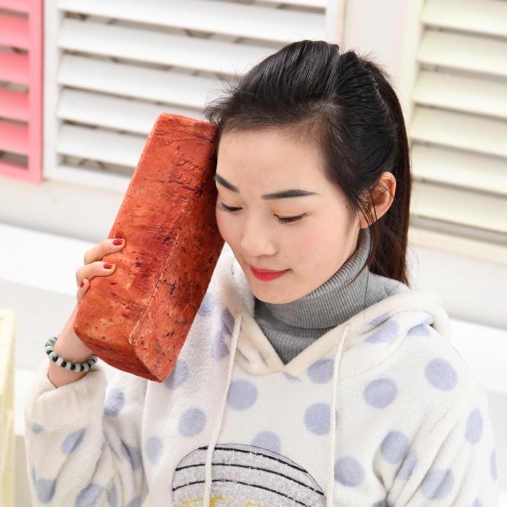 Soft Nap Pillow Plush Sponge Throw Pillow New Simulation Brick Pillow Sofa Ornament