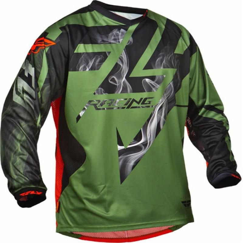 Mens Long Sleeve Cycling Jersey T-Shirt Round Neck Off-Road Mountain Bike Downhill Sportswear Breathable