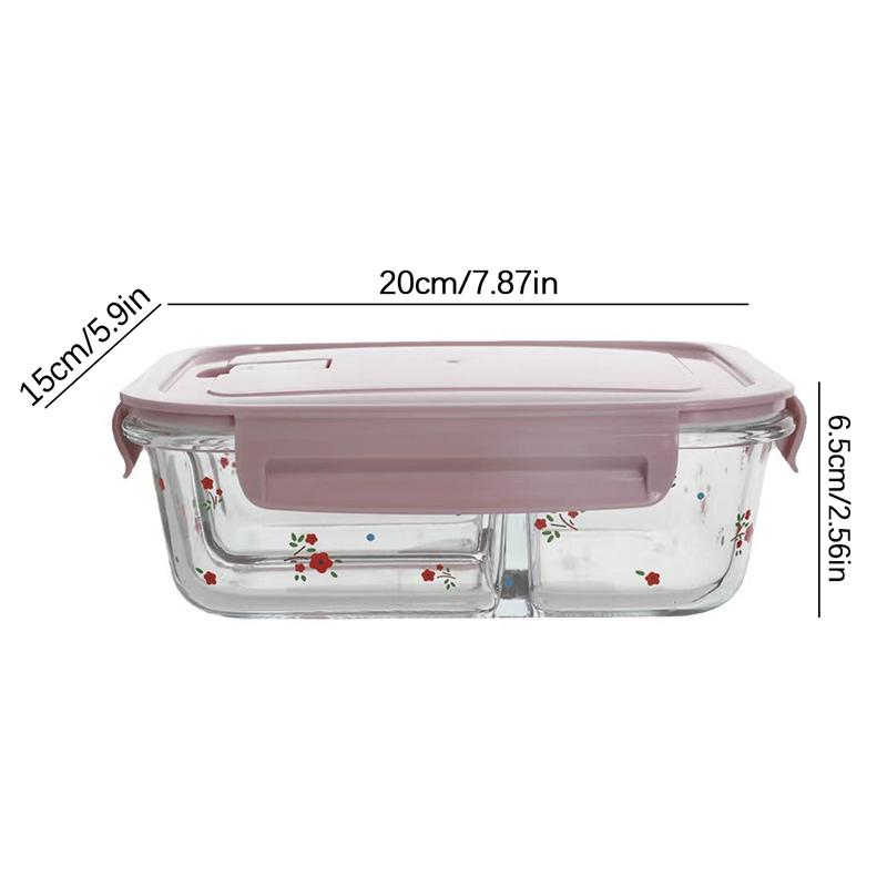 Kawayi Glass Fresh-Keeping Box Heat-Resistant Microwave Oven Bento Fridge Special Sealed Bowl Food Storage Containers
