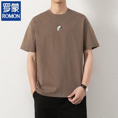 Herren Kurzarm-T-Shirt aus reiner Baumwolle