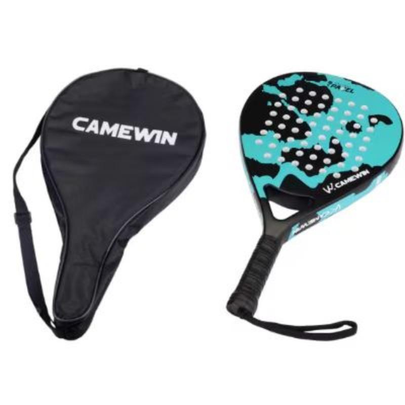 Beach Rackets Tear Drop Full Carbon Plate Cage Type Tennis Rackets Lightweight Durable