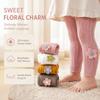 Ruffled Kids Pantyhose Warm Children Tights Sweet Girls Flower Leggings  0-2Years