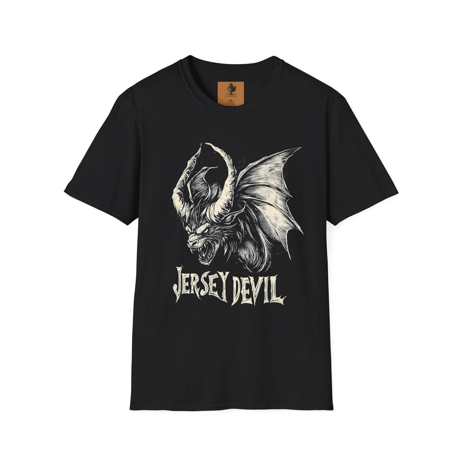 Jersey Devil T-Shirt, Cryptid Legend Tee, Creepy Creature Cryptozoology Gift XL