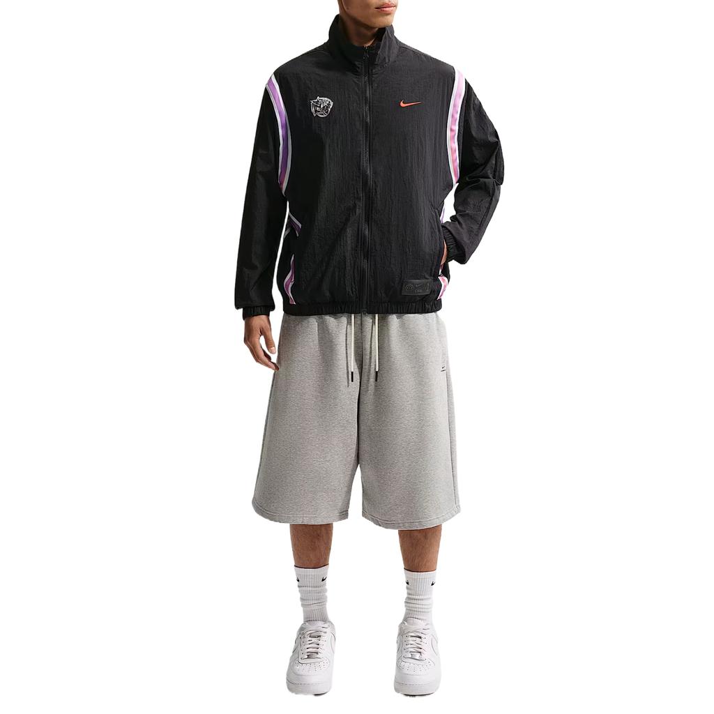 Nike Einfarbige Reißverschlusskragen Basketballjacke Herrenjacken IR6278-010