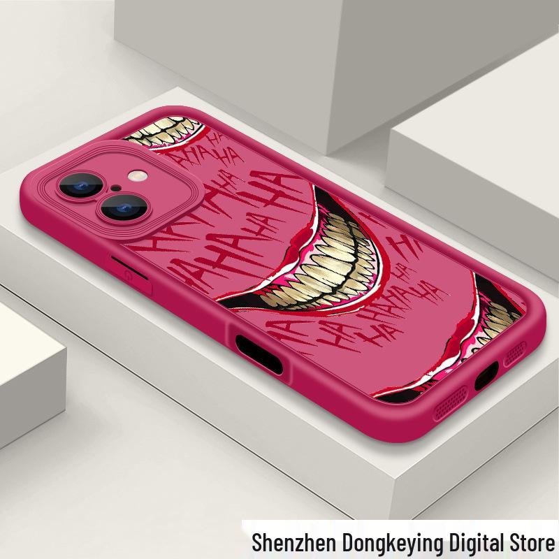 

iPhone 16 Dark Graffiti Phone Case with Red Letters HA HA for Apple 15, 14 PLUS - Stair Protection 14