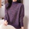 Navava Women S Colorful Daily Mock Neck Long Sleeve Sweater Nk3379