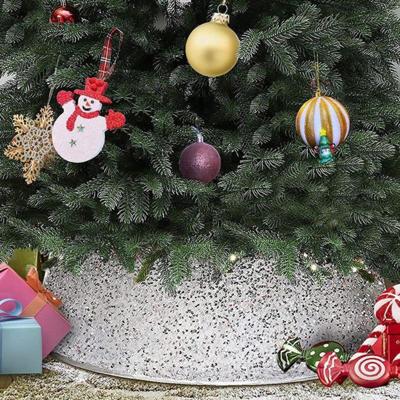 Christmas Tree Collar Collapsible Fabric Christmas Tree Skirt Surround Base for Christmas Tree Skirt Decoration 2024