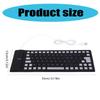 Silents Silicone Keyboards 85Keys USB Wireds Flexible and Foldable Rollups Keyboards for PC and Laptop Use Waterproof