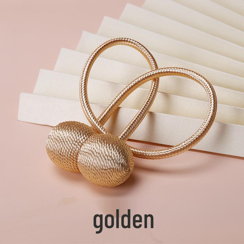 Magnetic Headphone Style Curtain Tiebacks - No-Punch Modern Minimalist Design