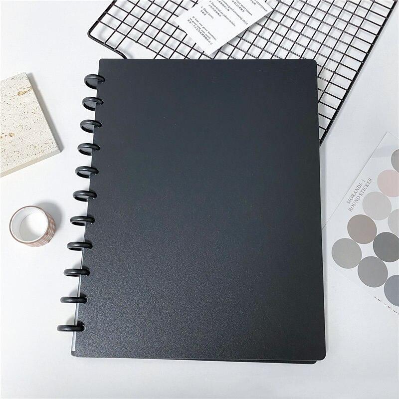 1 Książka do kolekcji kart z otworem grzybowym, wkładka w jednolitym kolorze, album z luźnymi kartkami, 3-calowa pocztówka ze zdjęciem, czteropanelowa, przechowywanie i sortowanie