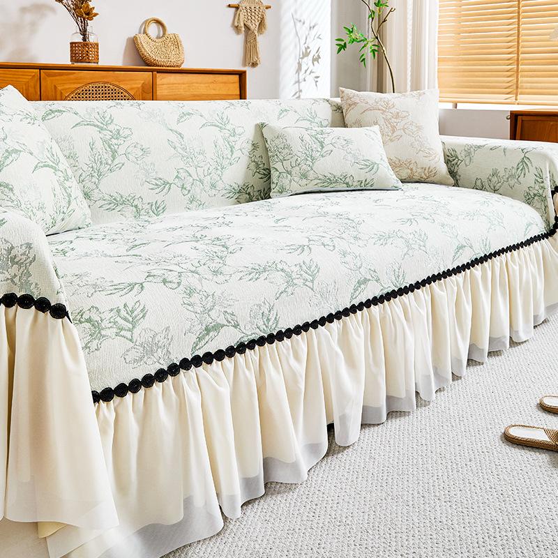 French Retro Style Sofa Cover 2025 New High-end Sofa Towel Four-season Universal Cover Non-slip Blanket