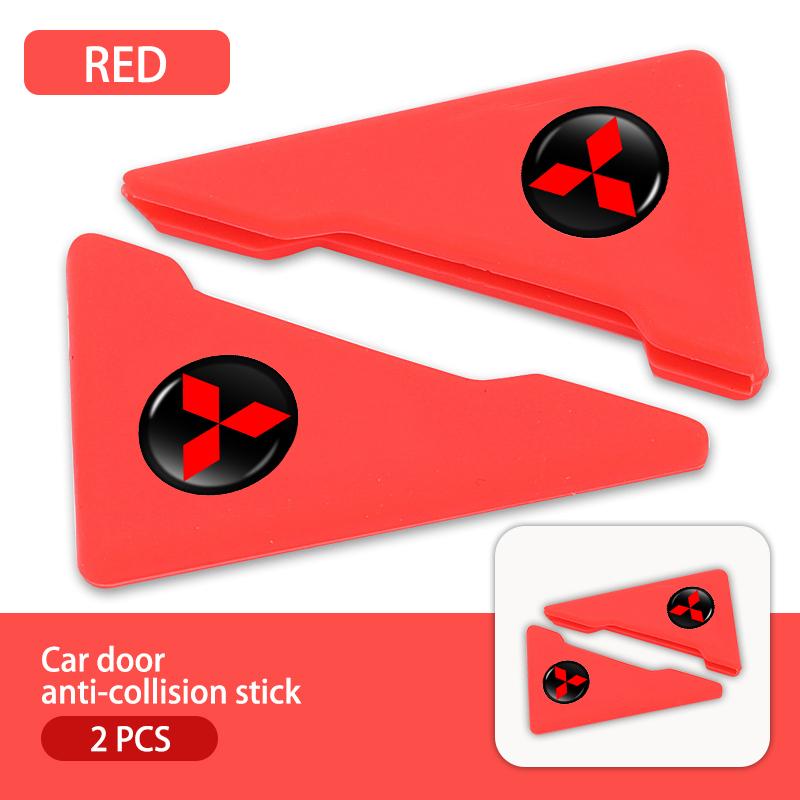 cxdjmy1 For Mitsubishi 2Pcs Car Door Corner Cover Anti-Scratch Protection Sticker Auto Accessories Outlander Pajero Sport Lancer EX ASX
