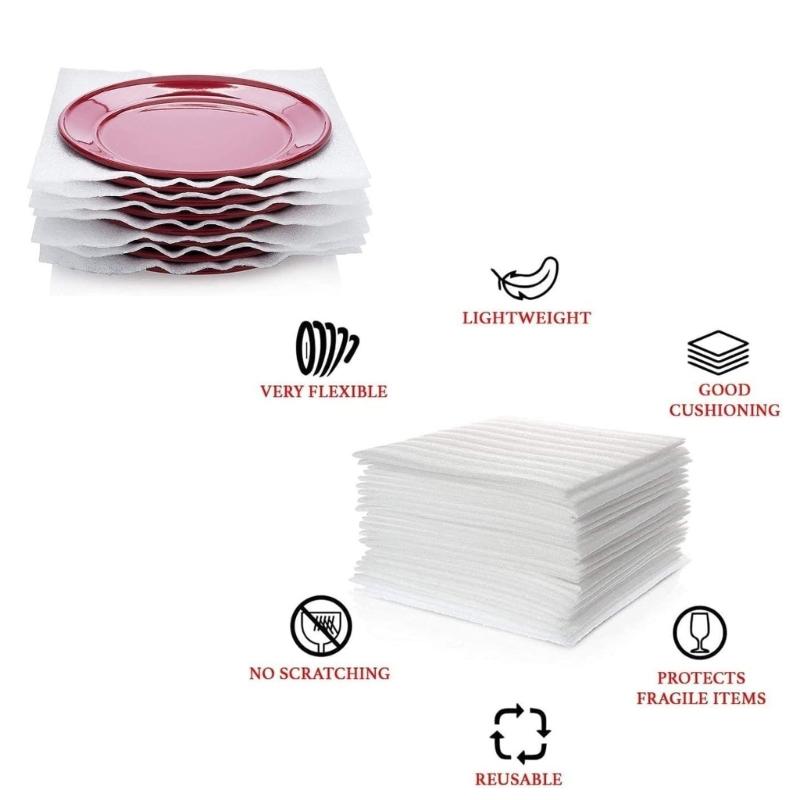 40Pack Foam Wrap Sheets Foam Wrap Cushioning Materials,Moving Supplies for Packing Storage Shipping Foam Packing Sheets