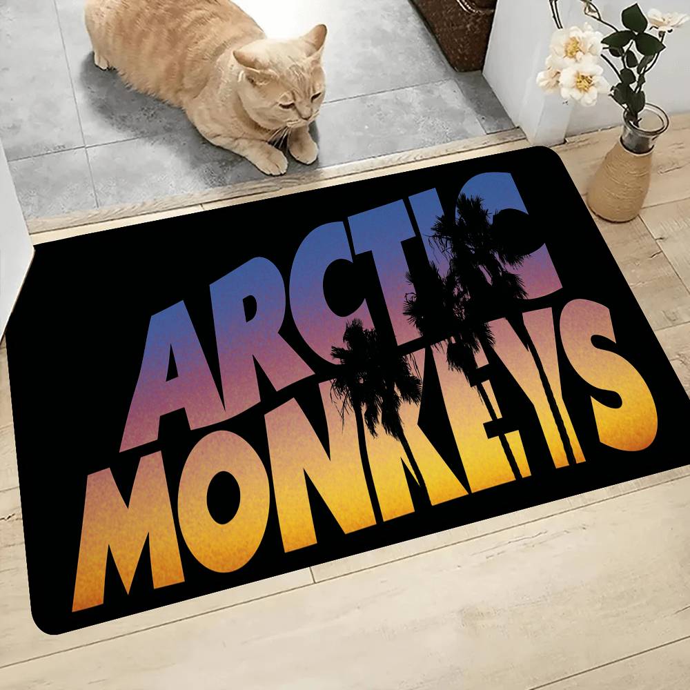 A-ARCTIC M-MONKEYS Bathroom Mat Kids Room Bedroom Decoration Balcony Anti-Slip Doormat Living Room Welcome Rug