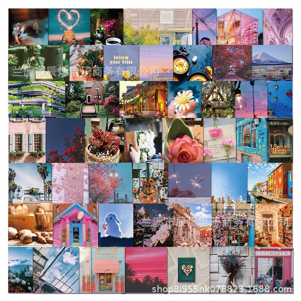 Trendy Fresh Small Landscape Sticker Set 900 Pcs For Notebooks Laptops And Water Bottles