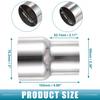 Car Exhaust Pipe Adapter Reducer Connector 225" ID To 3" OD (Set of 2)
