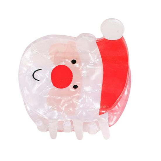Strong Grip Hair Claw Christmas Themed Hair Clip Christmas Tree Gingerbread Man Snowflake Pattern