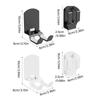 No Drill Headphone Hanger for Wall Mount Storage, Adhesive ABS Holder for Over Ear Headphones in Dorm and Office Areas