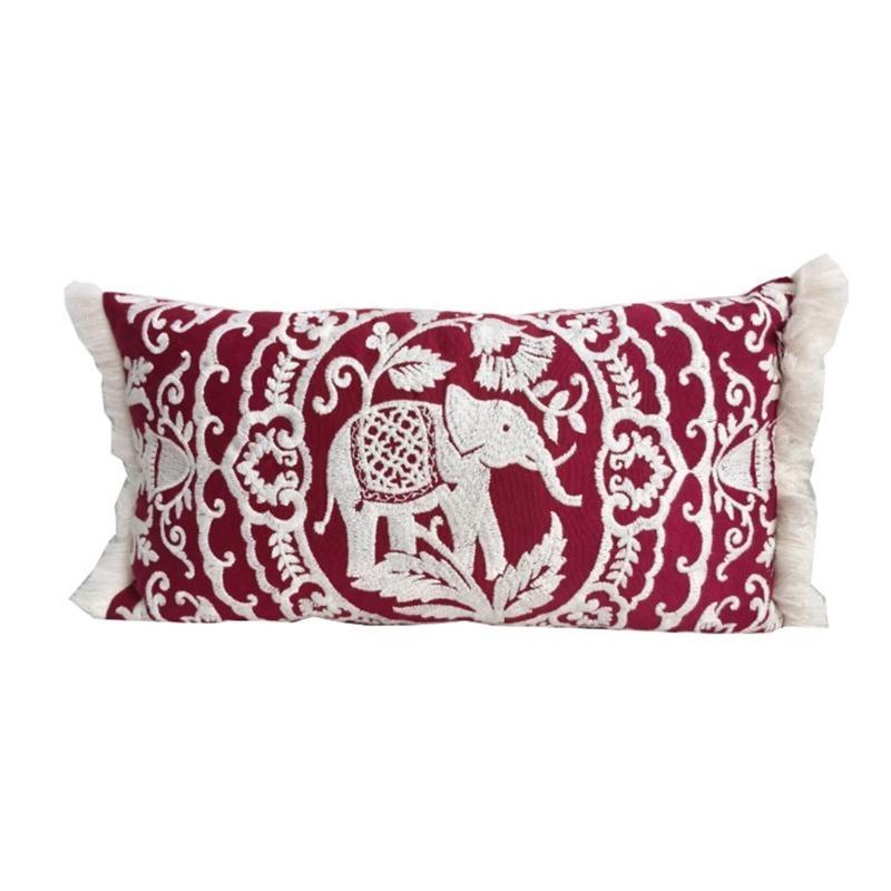 Throw Pillow Cover with Tassels Cushions Case Decorative Pillowcase for Sofa Car