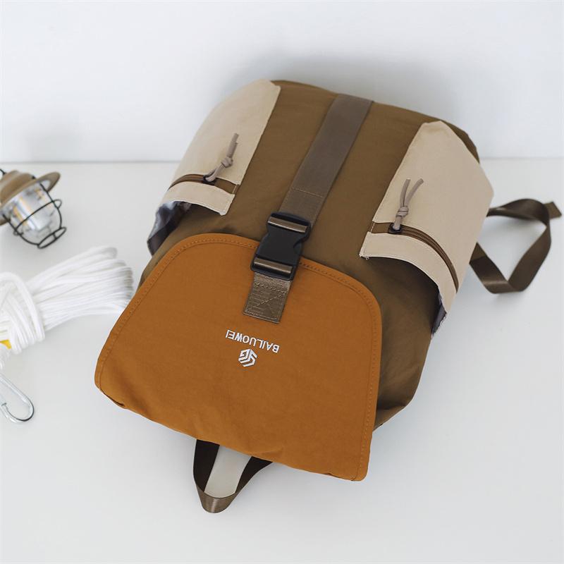 Color Block Rucksack Unisex Pendler Outdoor Reise Rucksack mit großer Kapazität