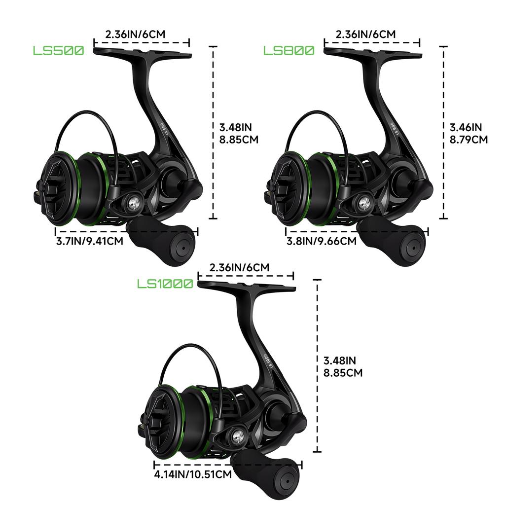 LEO Portable Carbon Fiber Only 109G Lightweight Spinning Fishing Reel 5.2:1 Gear Ratio 5+1 BB for Saltwater Freshwater Ce Fishing Corrosion Resistant