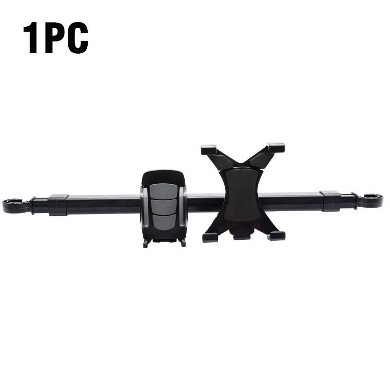 

Автомобильный держатель для планшета/телефона, подставка-кронштейн 2-в-1, крепление для телефона на подголовник заднего сиденья автомобиля/грузовика, универсальный держатель для iPad для заднего сиденья чёрный