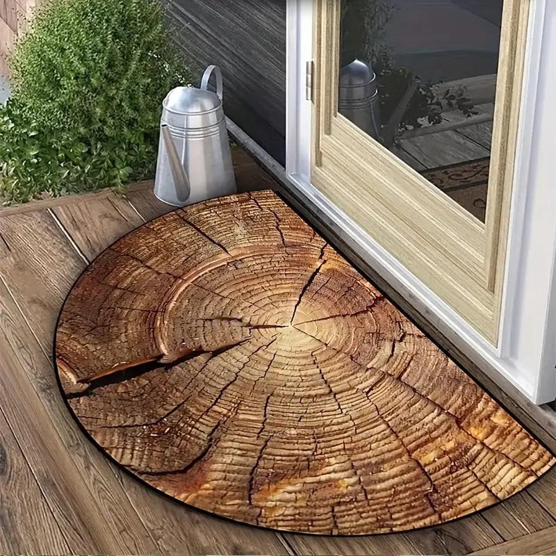 60*90cm Retro 3D Dragonfly Floor Mat, Entrance Foyer Carpet, Dirt-resistant and Easy-to-maintain Crystal Velvet Floor Mat