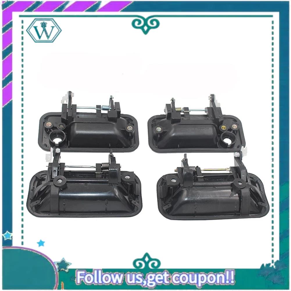 AA92-Car Black Exterior Door Handles Replacement For Isuzu Rodeo Pickup 1998 1999 2000 2001 2002 2003 Black Rear Left