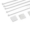 200Pcs Nylon   High Temperature Resistant Strong Nylon Self Locking Cable   with Mounts for Cable Fence