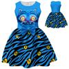 Girls Sleeveless Dress Witch Hunting Girls Group Full Print Galaxy Music Note Skirt with Big Bow Kids Princess Party Birthday Casual Sundress Little