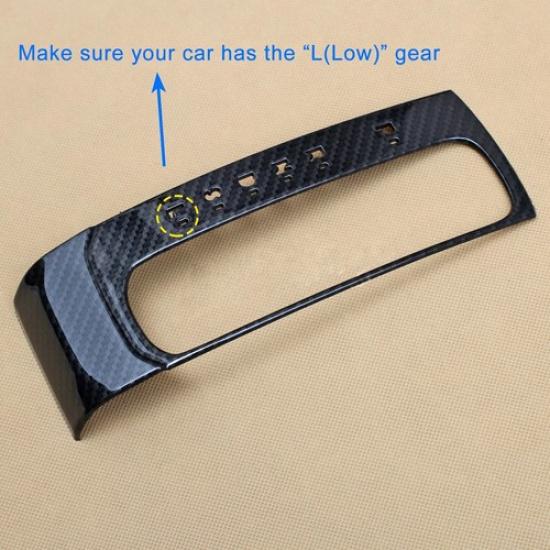 Carbon Fiber Interior Gear Shift Panel Cover Trims For Honda Civic 2016-