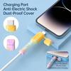 Flexible Phone Chargers Cord Savers Soft Silicone Data Line Protectors Prevents Fraying For Multiple Device Types