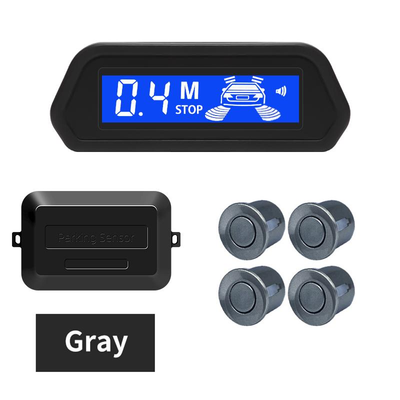 Car Parking Sensor Kit With Auto Parktronic Reverse LED Monitor 4 Sensors Radar Detector System Backlight Display