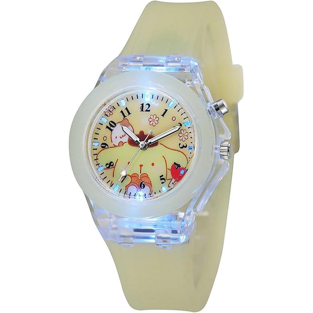 Kids Quartz Watch Lightweight Glow-in-the-Dark Simple Design Unisex Wristwatch