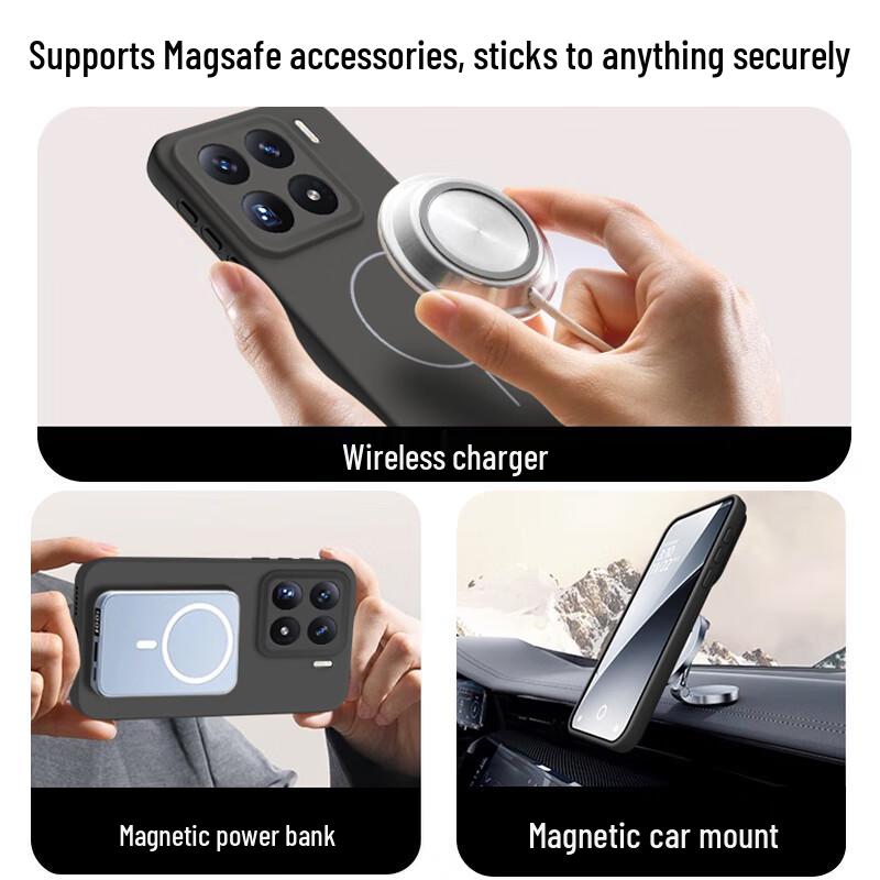 NEYAA Ultradünne magnetische Handyhülle aus flüssigem Silikon für Xiaomi/Redmi