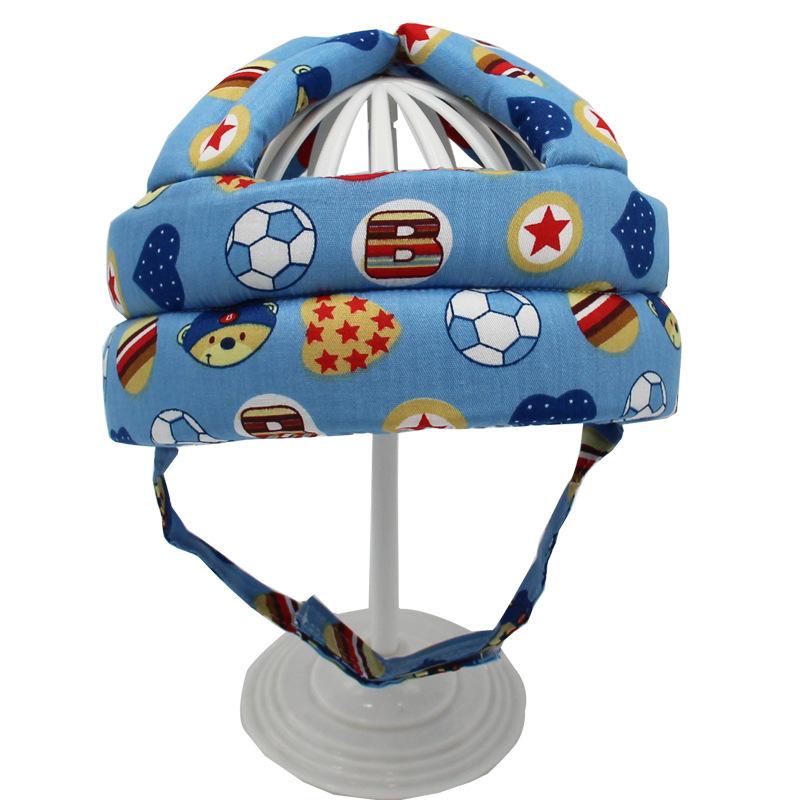 Cotton Infant Toddler Safety Helmet Baby Kids Head Protection Hat for Walking Crawling Baby Learns To Walk The Crash Helmet
