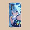 Konosuba Aqua Matte TPU Mobile Phone Case for Samsung Galaxy A56 55 54 53 52 51 36 35 34 23 16 15 5G Colorful Cover