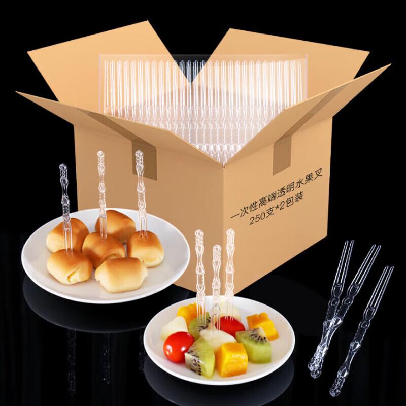 Disposable Clear Plastic Fruit Forks
