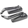 1 Pair Adjustable Motorcycle Mirrors with 360 Degree Rotating Universal Motorbike Rearview Mirrors Easy Installation