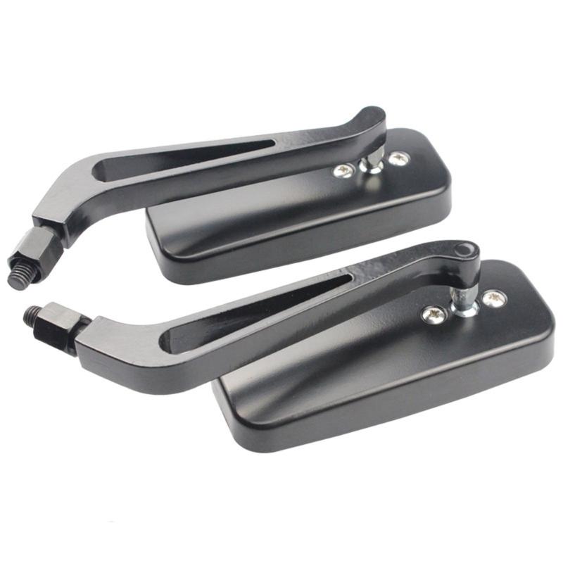 1 Pair Adjustable Motorcycle Mirrors with 360 Degree Rotating Universal Motorbike Rearview Mirrors Easy Installation