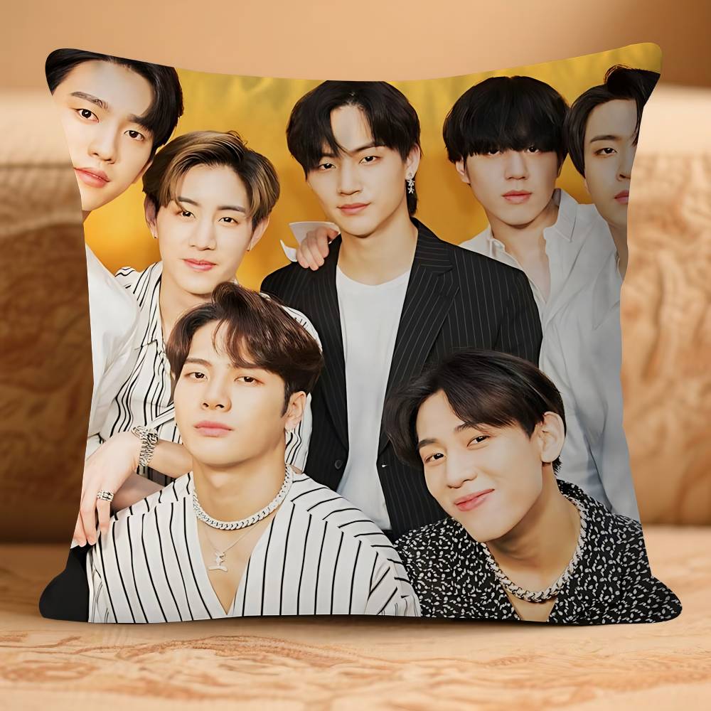 Anime G-GOT-7 Kissenbezug Abnehmbarer Waschbarer Kissenbezug – Ganzjahresweichleinen