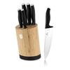 Berlinger Haus Bh-2753 Matte Black Knife Set In Bamboo Block