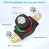 Battery Disconnect Switch,Side Post Battery Disconnect Switch On/Off 275A 12V-48V Battery Power Cut Off Switch For Car Vehicle