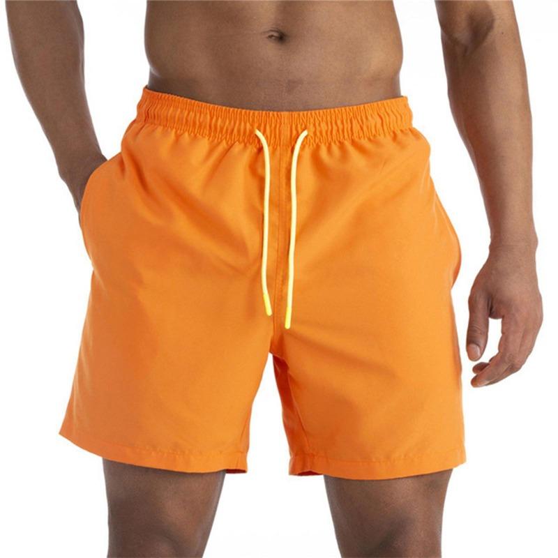 Men's Casual Color Outdoors Pocket Beach Work Trouser  Beach Shorts Pant