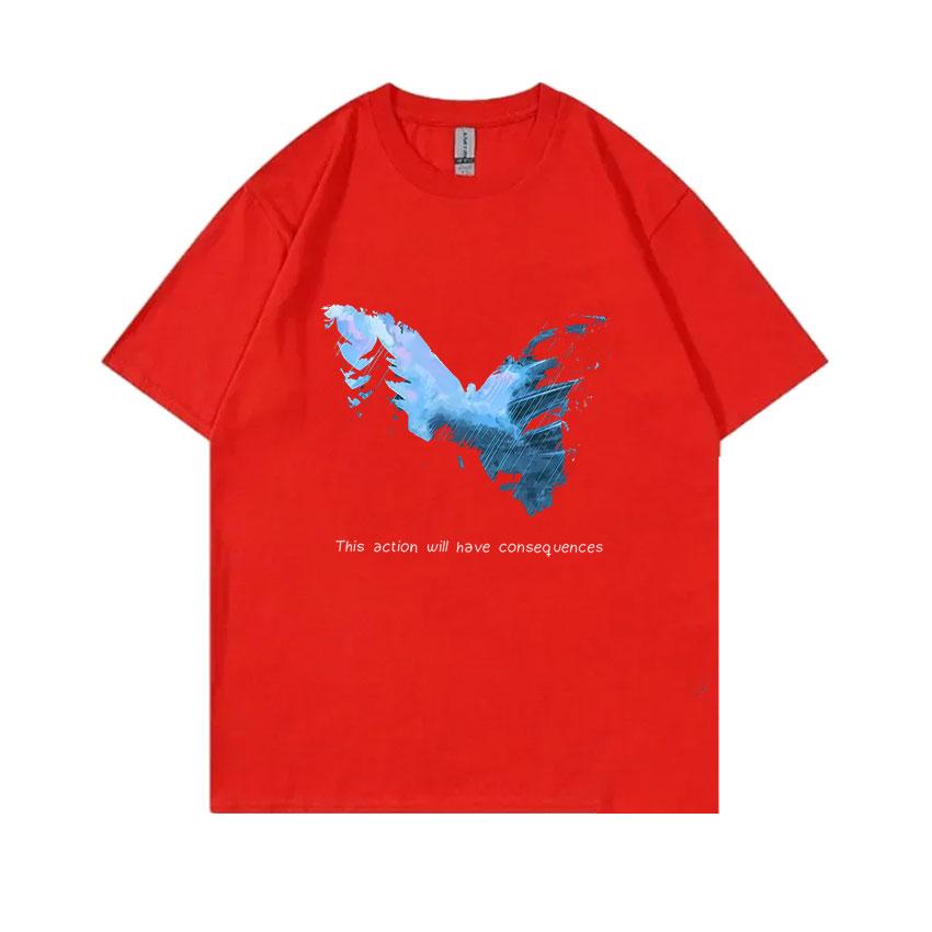 

Game Life Is Strange Butterfly Tshirt Unisex Women Casual Retro Player Clothes Oversized Streetwear Unisex Fashion Vintage Tshirt S