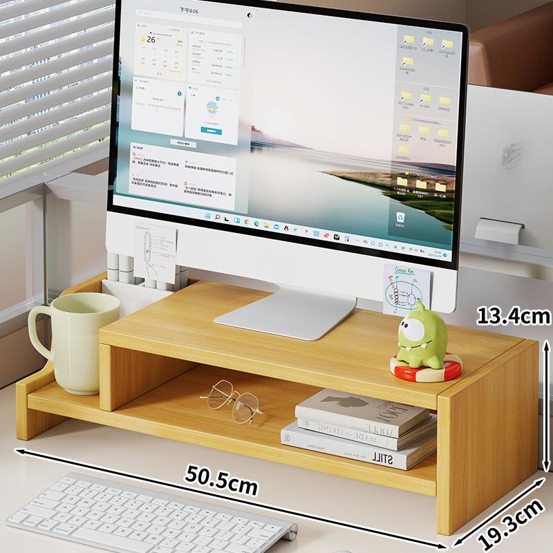 Регулируемая подставка-подъемник для монитора с ящиком для организации рабочего стола